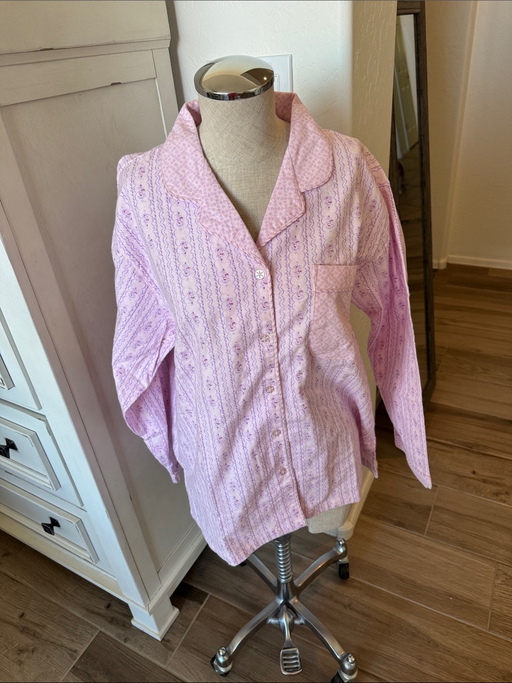 Vintage High Sierra M cotton flannel 2 piece pj set